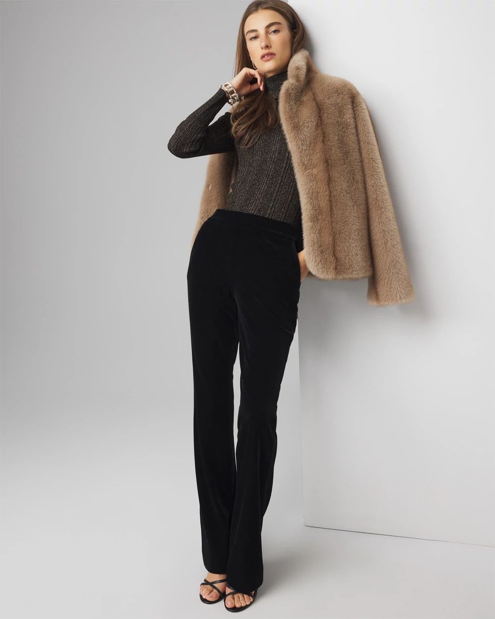 Wide-Leg Velvet Pants | Garnet Hill